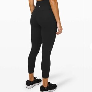 Lululemon Align High Rise 25" Lightweight Black Leggings Size 12 W5CT3S